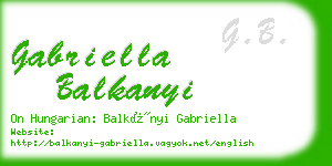gabriella balkanyi business card